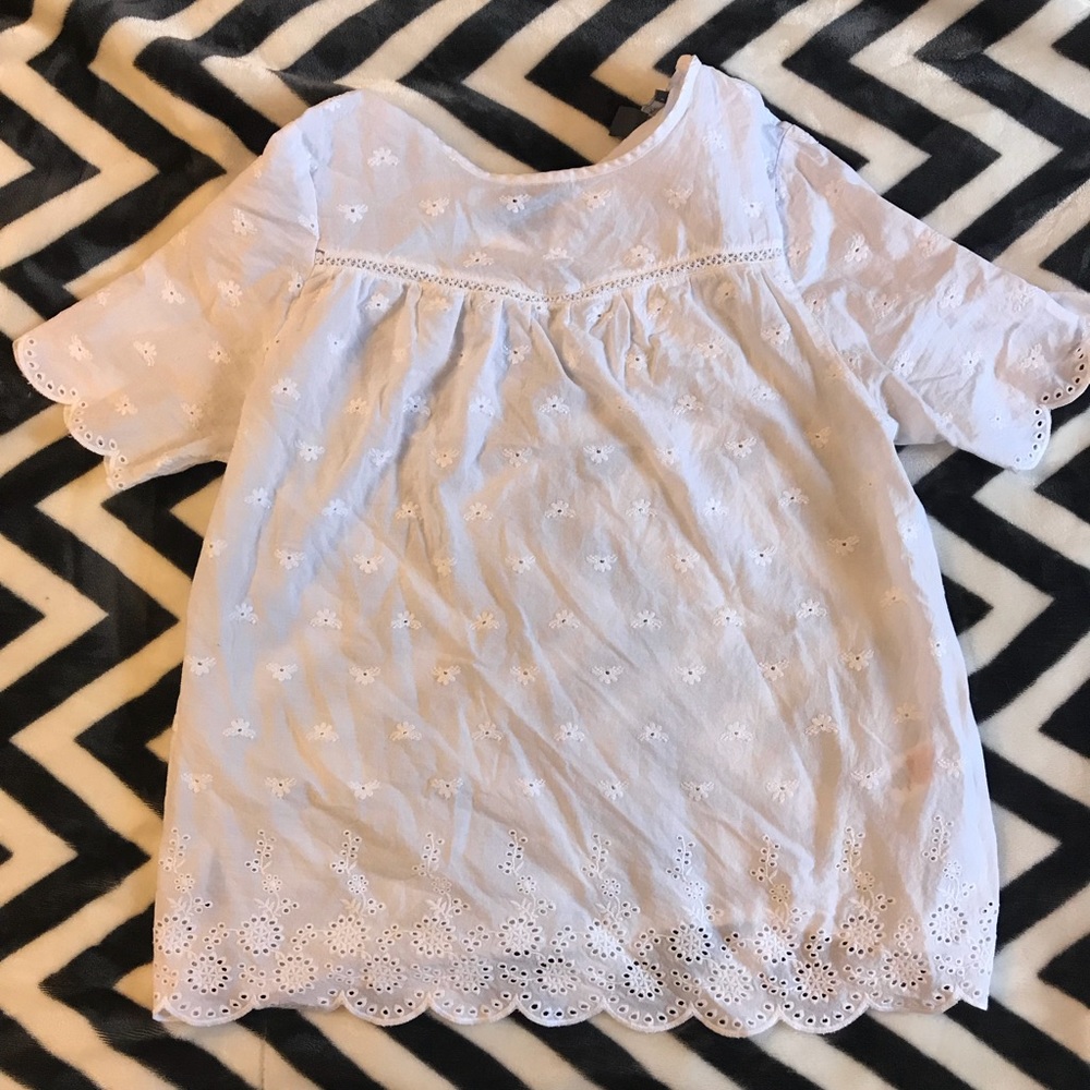 Primark-white eyelet top
